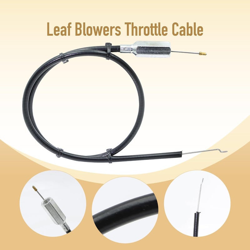 ECOMARK Throttle Cable Fit for Billy Goat F1002SPV F1002V F1301H F1302H F1302SPH F1402S F1802SPV F901H F901S F902H F902S F902SPH F902SPS, Wheeled Leaf Blowers Throttle Cable Replace 440014 - Image 2
